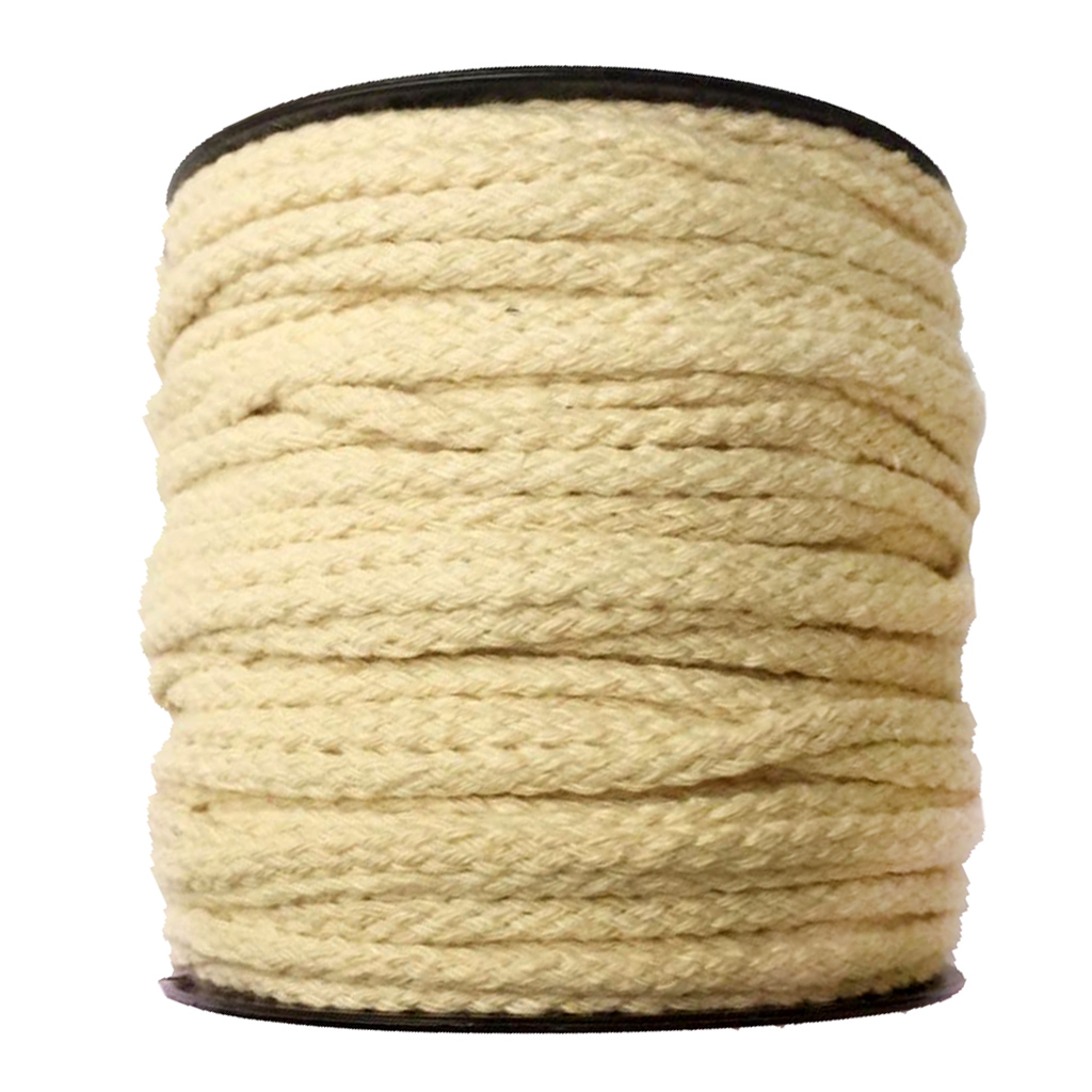 Cord Trim Twisted - 50 Meters 8 Strands Twisted Natural