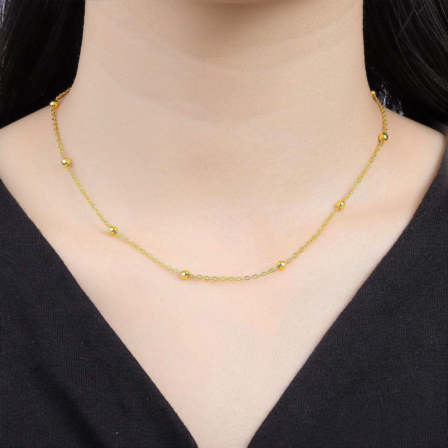 Orstarry S925 Sterling Silver  – Pearl Trim Chain recenzja i cena