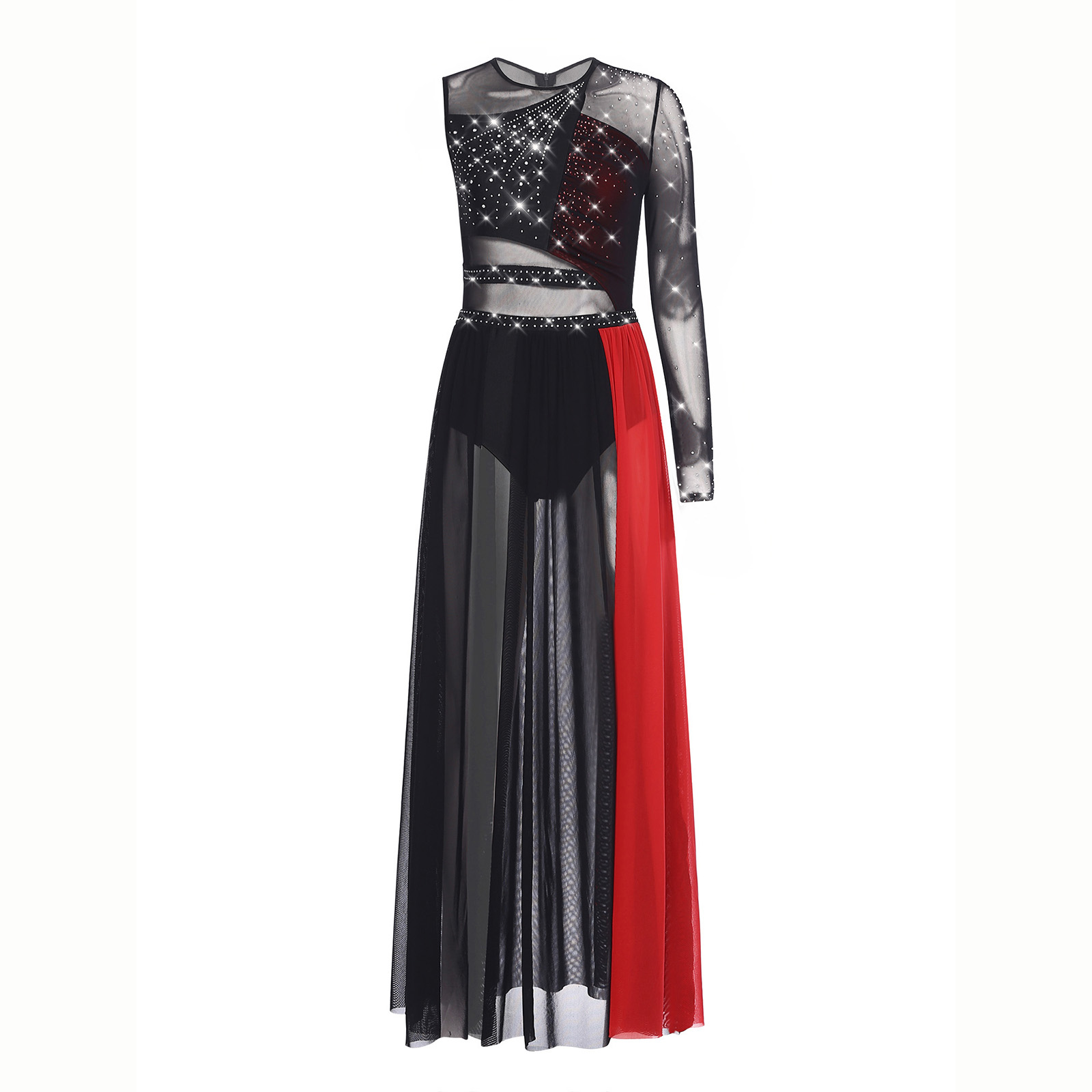Women Lyrical Dance Costume Rh – Rhinestone Banding Trim recenzja i cena
