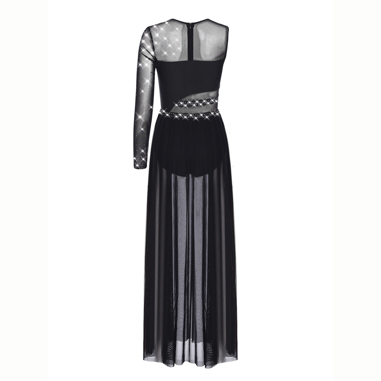 Women Lyrical Dance Costume Rh – Rhinestone Banding Trim recenzja i cena