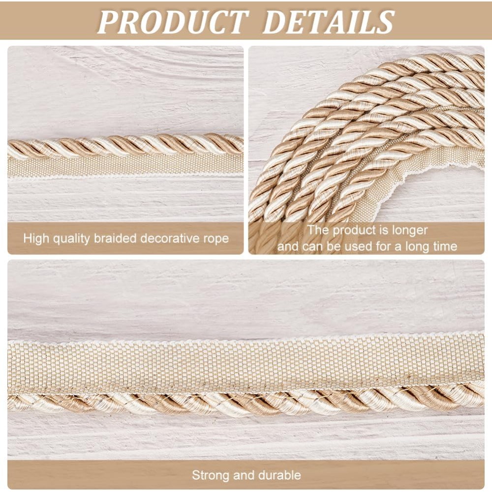 6M Polyester Twisted Lip Cord  – Cord Trim Twisted recenzja i cena