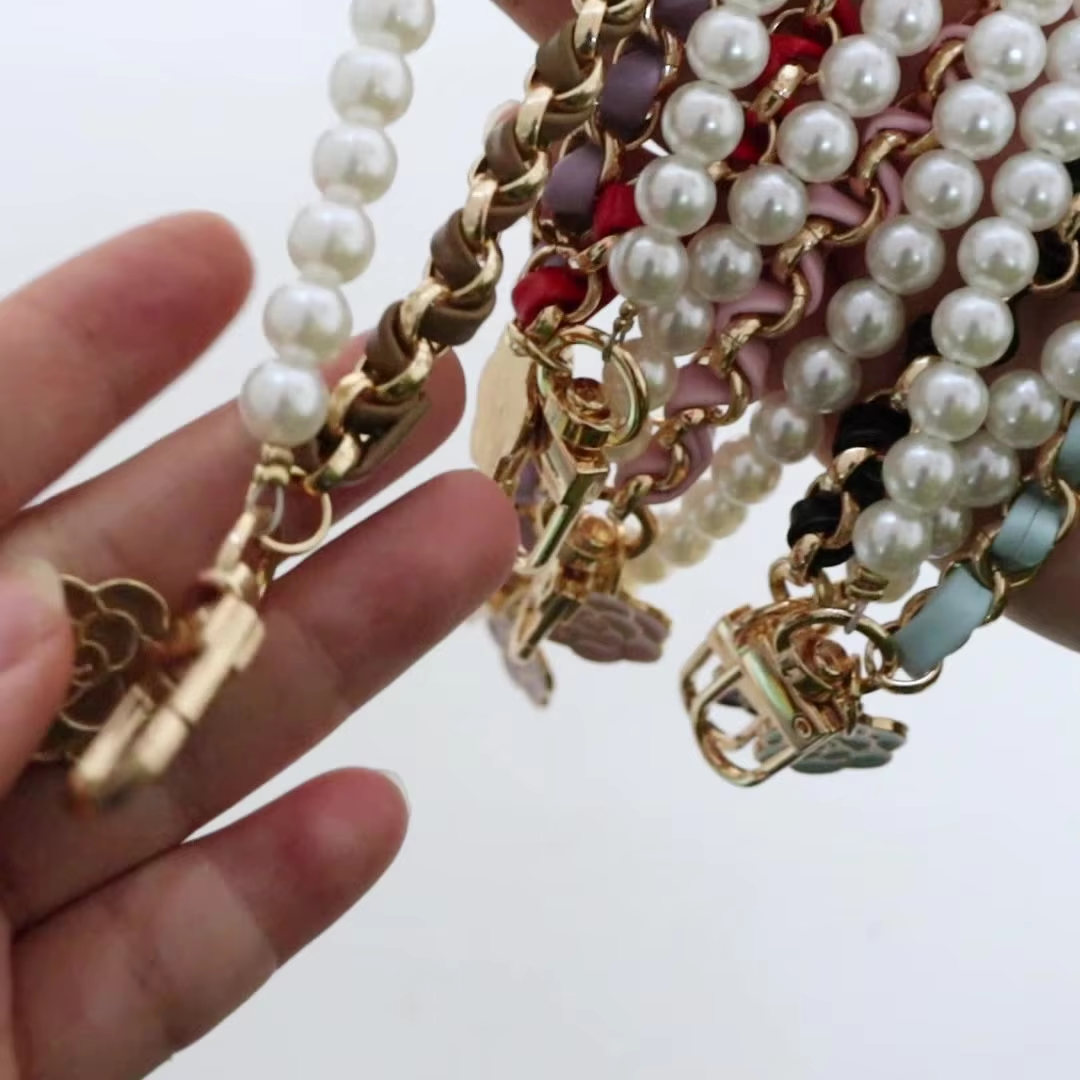 1 Strand/Lot Leather Imitation – Pearl Trim Chain recenzja i cena