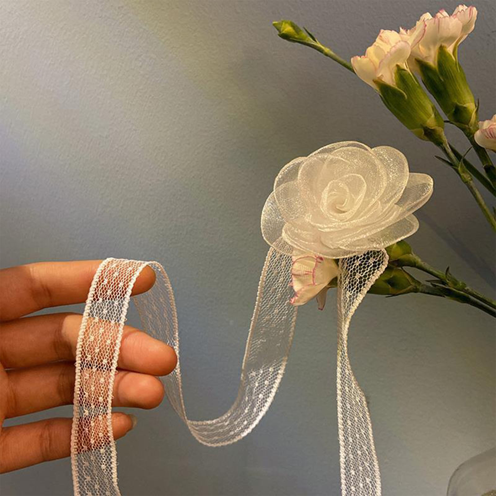 Lace Ribbon Tie Headband With  – Lace Ribbon Trim recenzja i cena