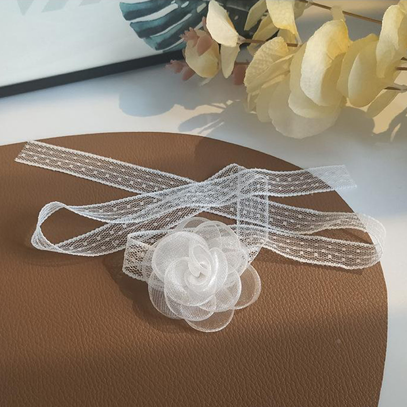 Lace Ribbon Tie Headband With  – Lace Ribbon Trim recenzja i cena