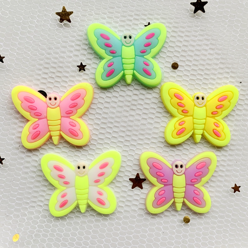 10pcs Cute Large butterfly PVC – Embellishment Glue Craft recenzja i cena