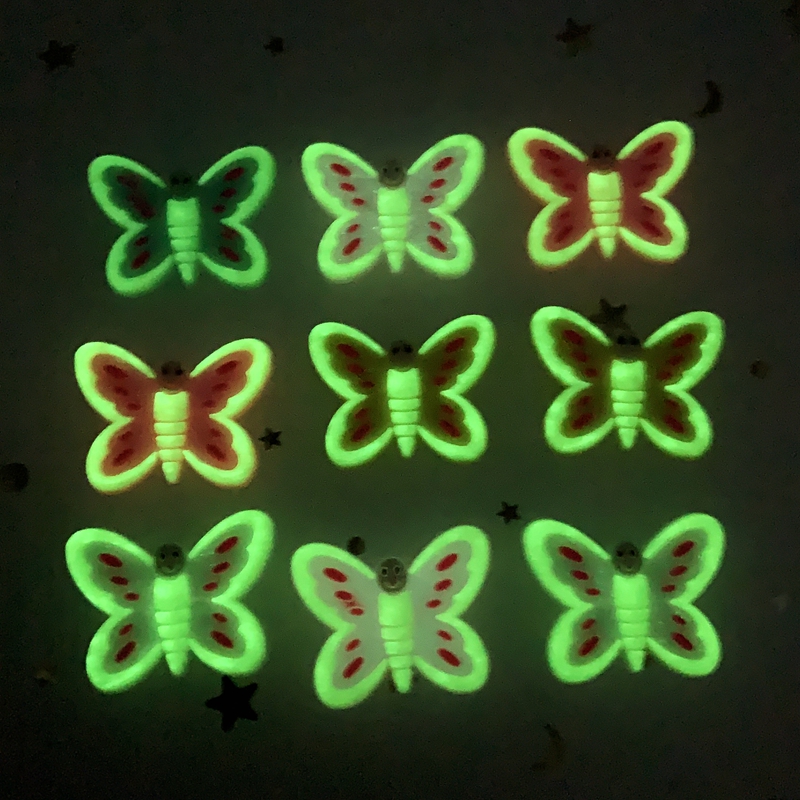 10pcs Cute Large butterfly PVC – Embellishment Glue Craft recenzja i cena