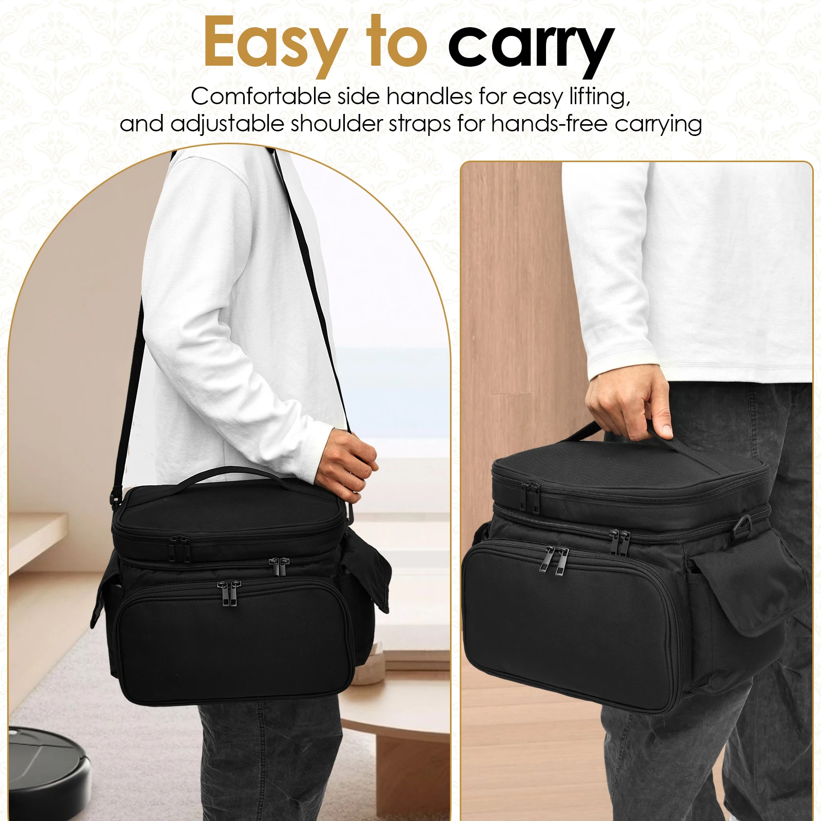 Large Sewing Bag Wool Knitting – Craft Embellishment Storage recenzja i cena