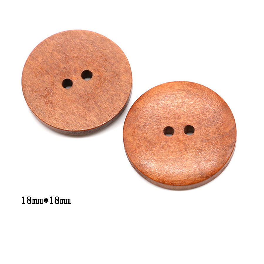 10pcs 18mm Round Wooden Button – Embellishments For Scrapbooking recenzja i cena