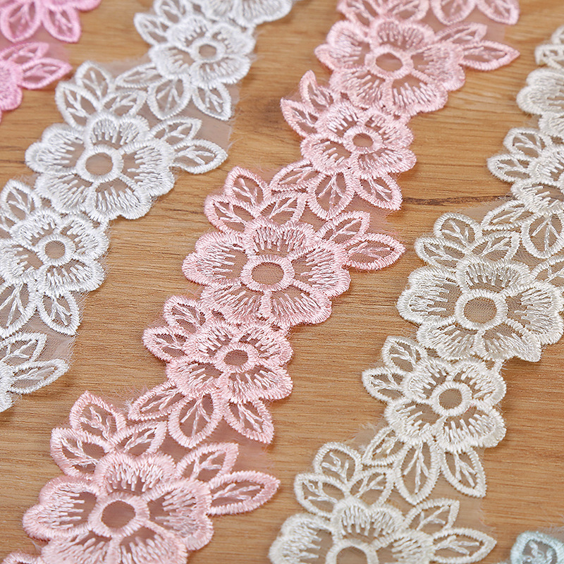 5CM Width Embroidered Organza  – Lace Ribbon Trim recenzja i cena