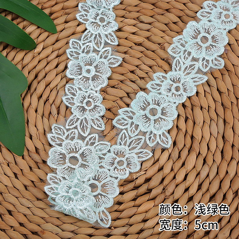 5CM Width Embroidered Organza  – Lace Ribbon Trim recenzja i cena