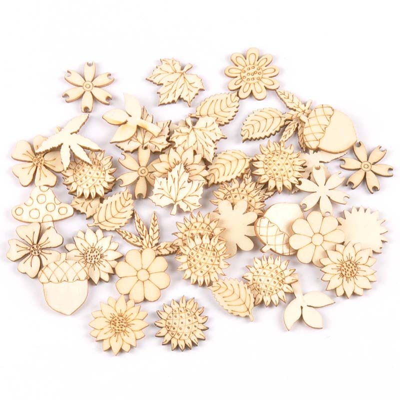 30Pcs 25-30mm Wood DIY Accesso – Embellishments For Scrapbooking recenzja i cena
