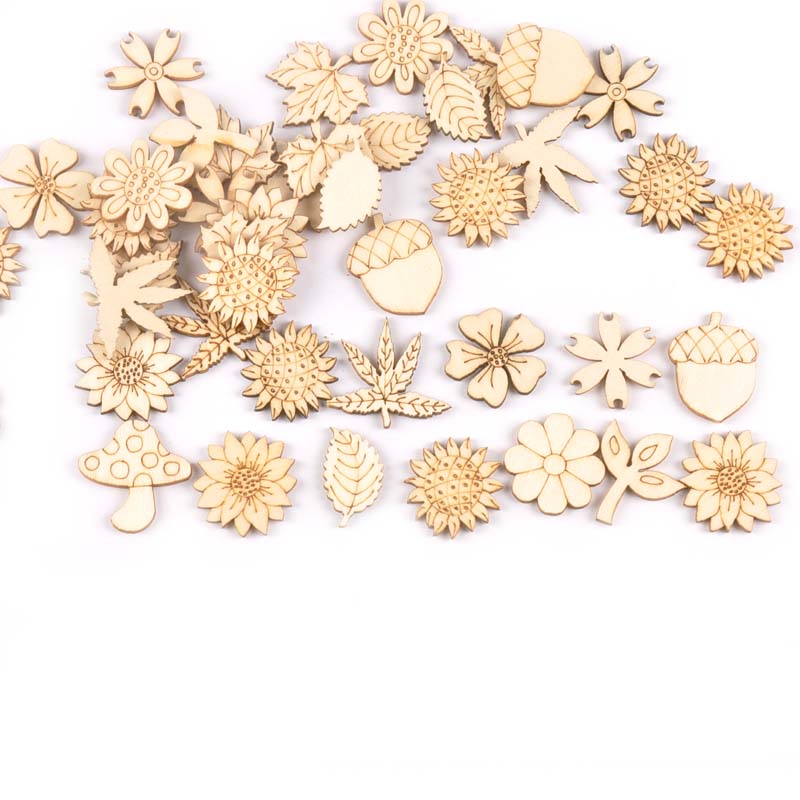 30Pcs 25-30mm Wood DIY Accesso – Embellishments For Scrapbooking recenzja i cena
