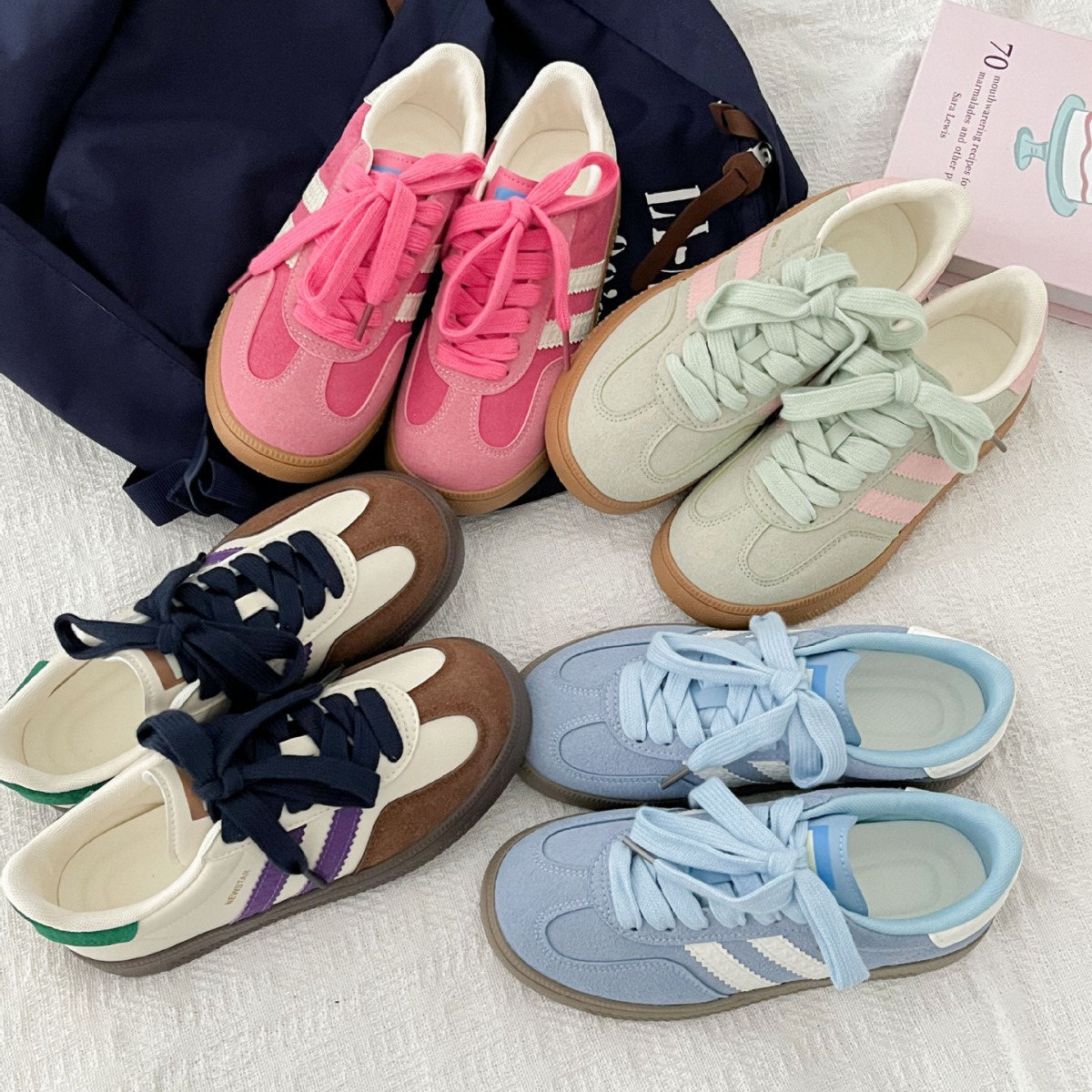 Vintage-style sneakers for wom – Guipure Lace Panel recenzja i cena