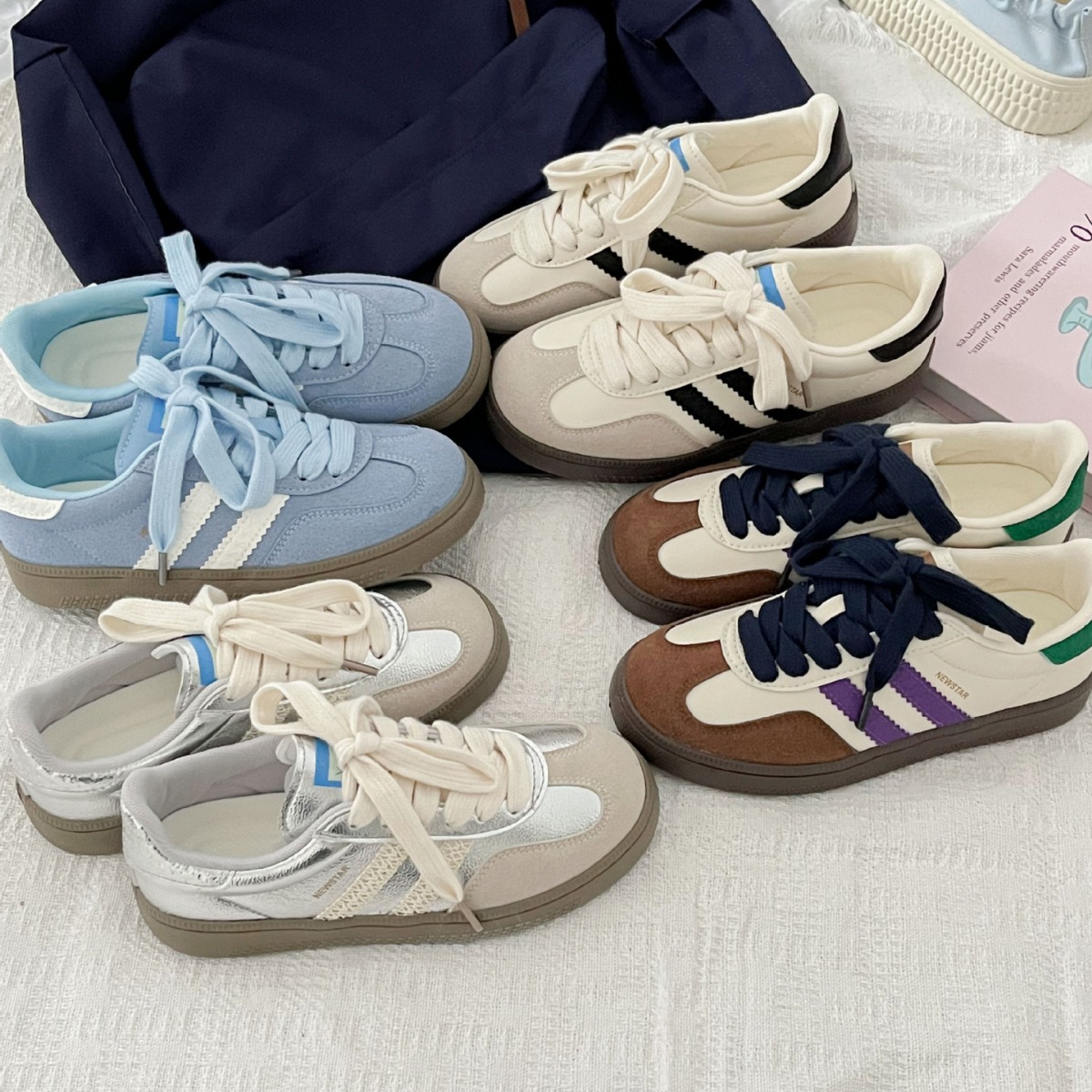 Vintage-style sneakers for wom – Guipure Lace Panel recenzja i cena