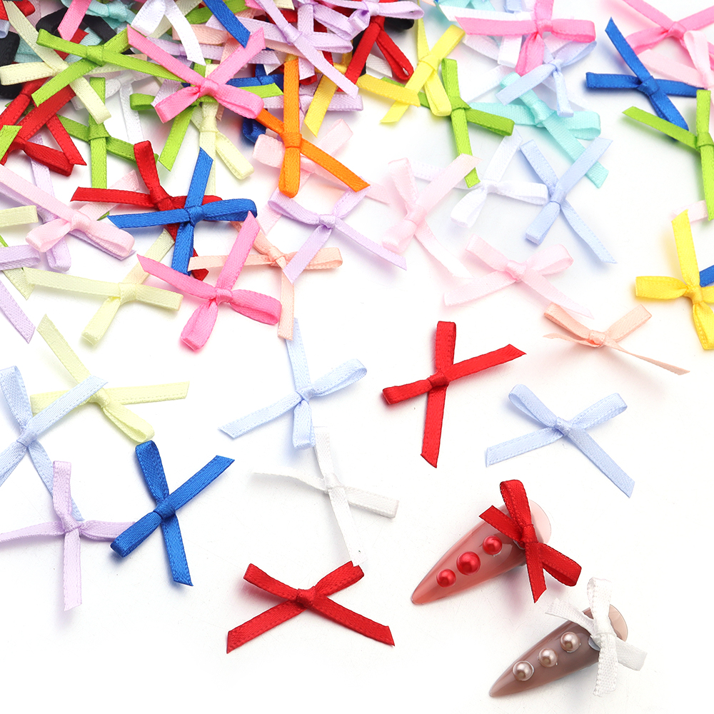 50Pcs 2.5x3cm Ribbons Mini Sat – Embellishments For Scrapbooking recenzja i cena