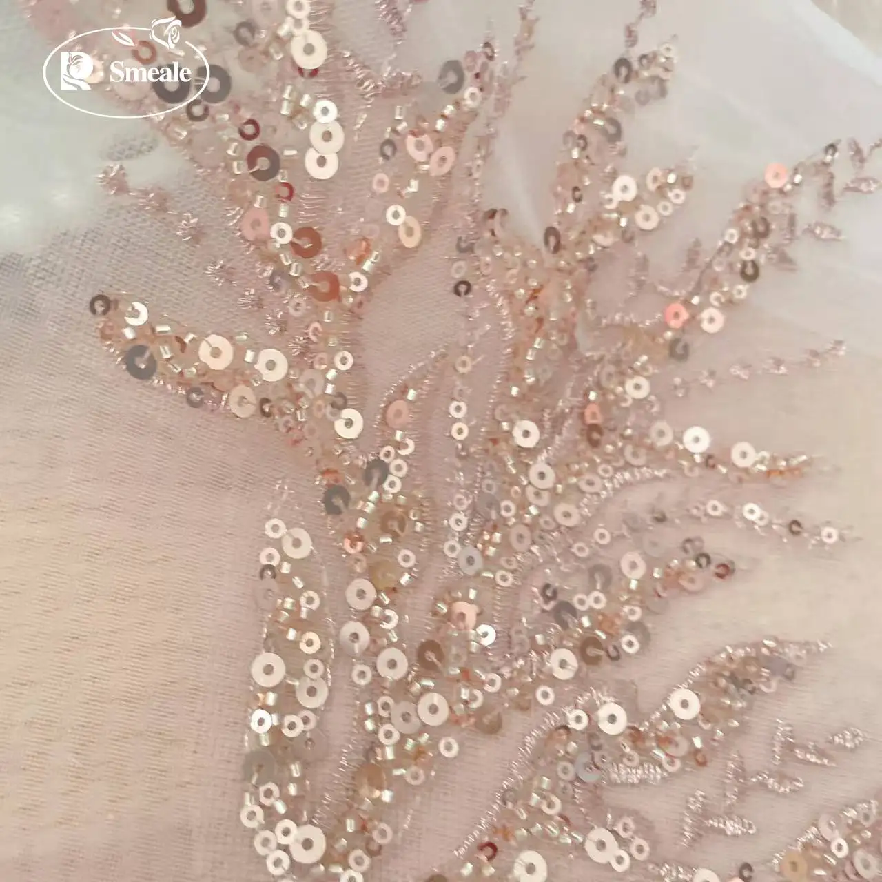 5Pair-2Pair.Rose Gold Sequin T – Applique Patch Flower recenzja i cena