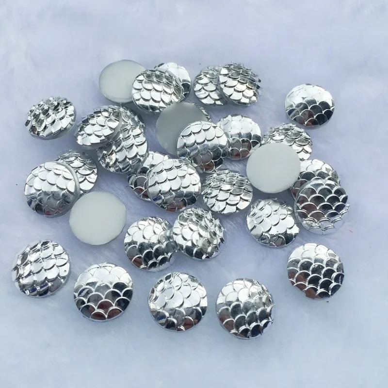 80pcs 12mm Mermaid Fish Scale  – Embellishment Glue Craft recenzja i cena