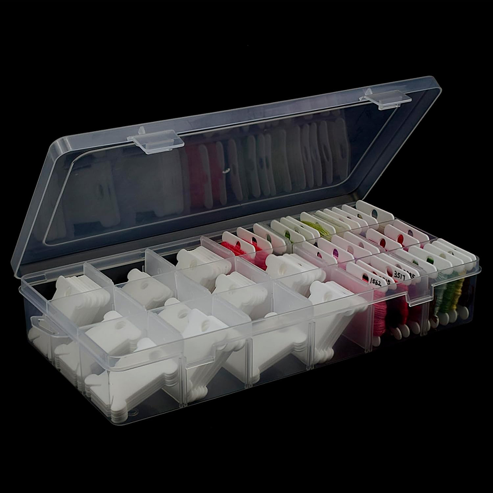 Embroidery Floss Organizer 18  – Craft Embellishment Storage recenzja i cena