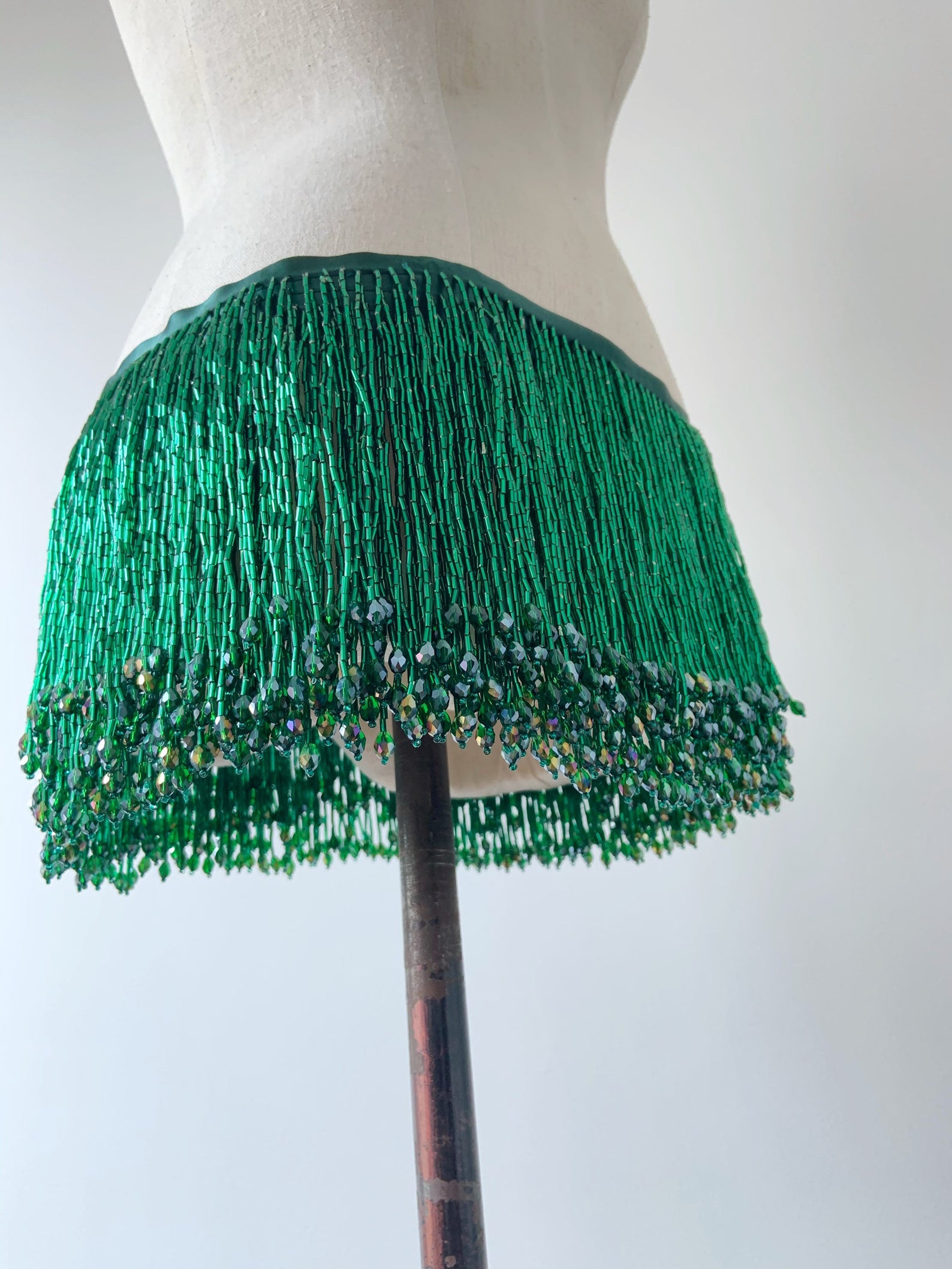 1 Yard Green Bead Fringe Tasse – Beaded Trim Fringe recenzja i cena