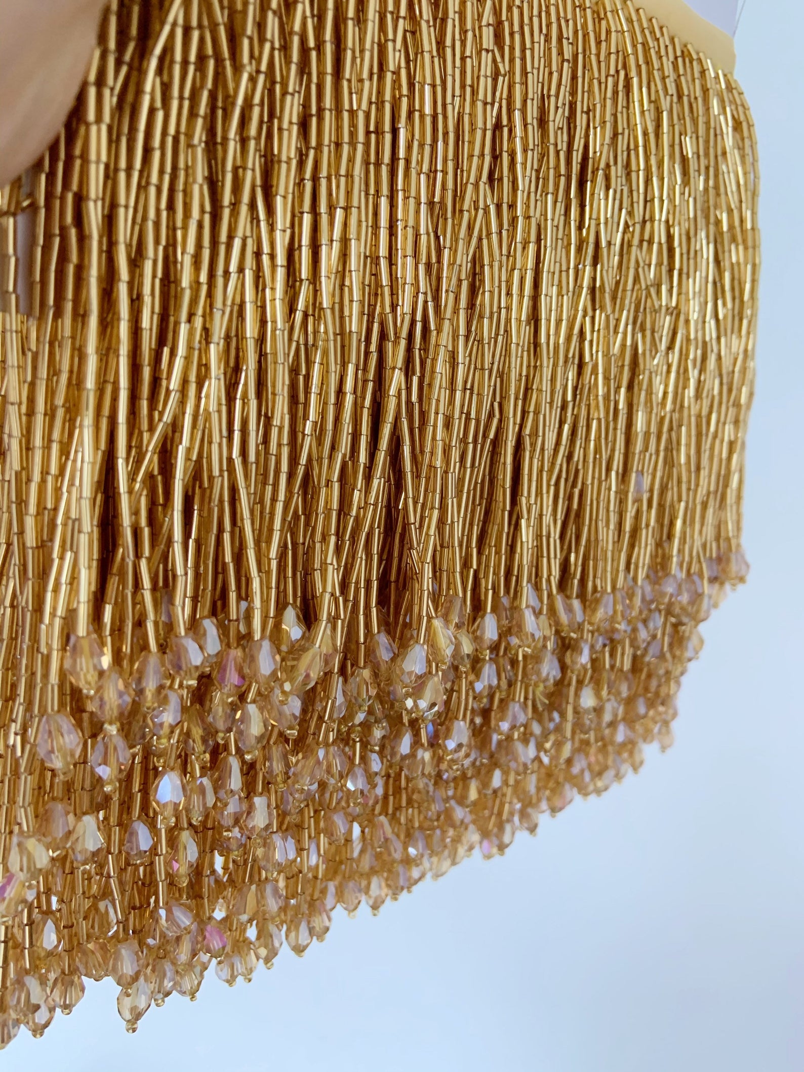 1 Yard Green Bead Fringe Tasse – Beaded Trim Fringe recenzja i cena