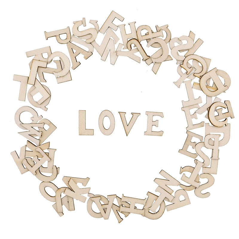 100pcs Letters Wooden Alphabet – Craft Embellishment recenzja i cena