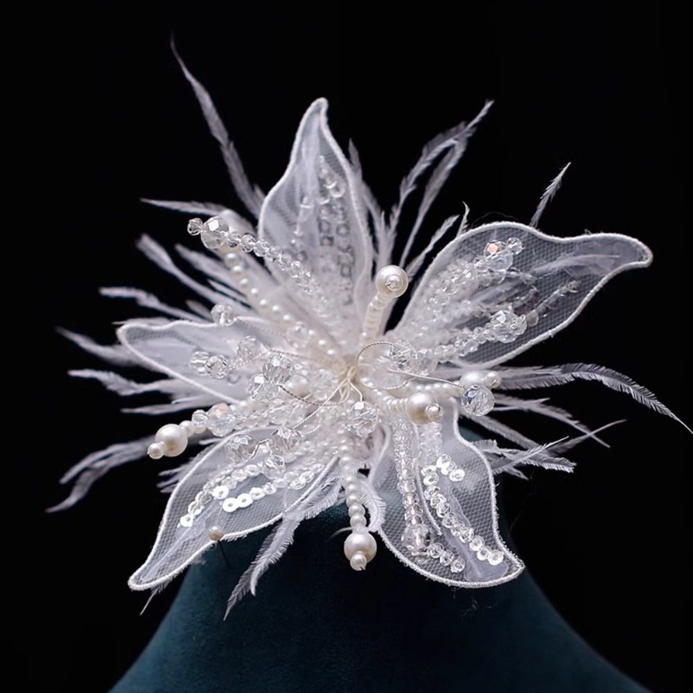 Feather Pearl 3D Organza Flowe – Applique Patch Flower recenzja i cena
