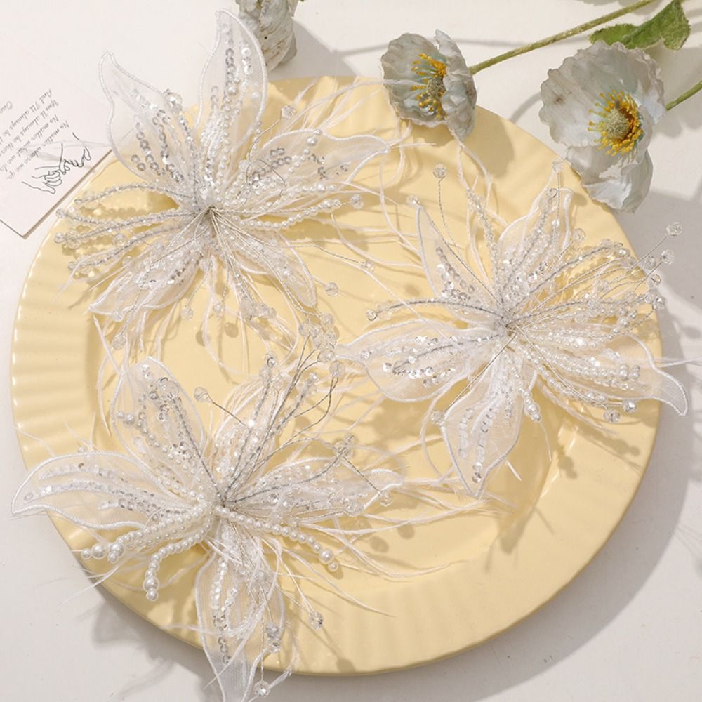 Feather Pearl 3D Organza Flowe – Applique Patch Flower recenzja i cena