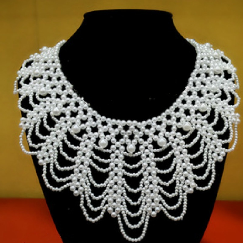 New Pearl Beaded Lace Trim Col – Beaded Trim Fringe recenzja i cena
