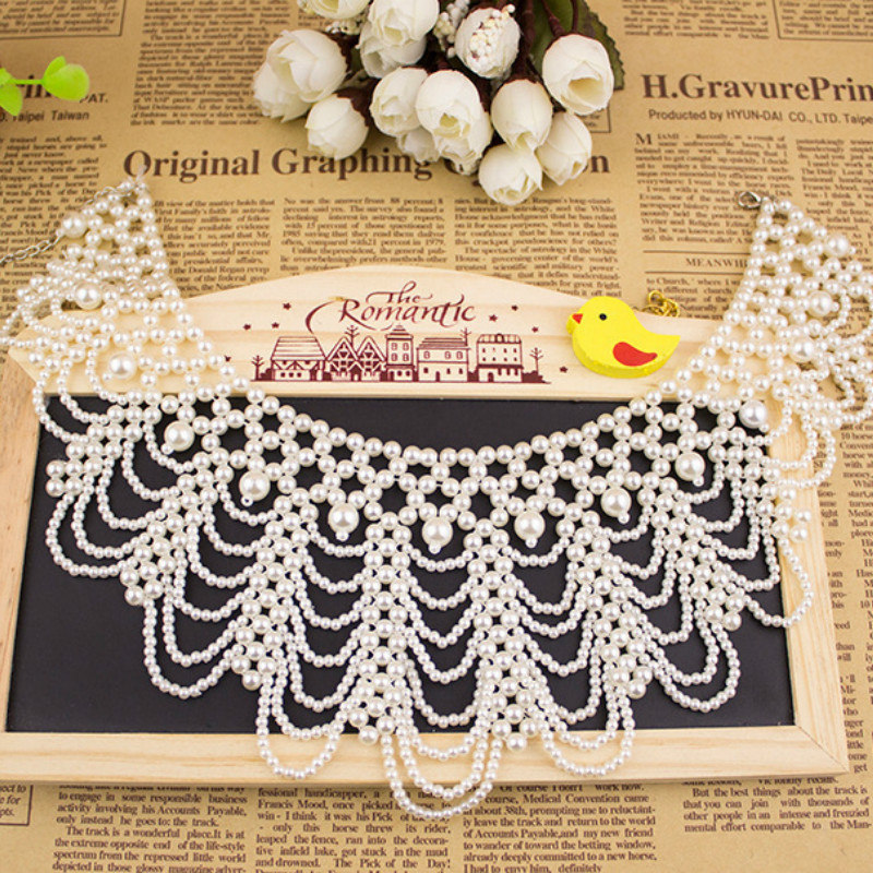 New Pearl Beaded Lace Trim Col – Beaded Trim Fringe recenzja i cena