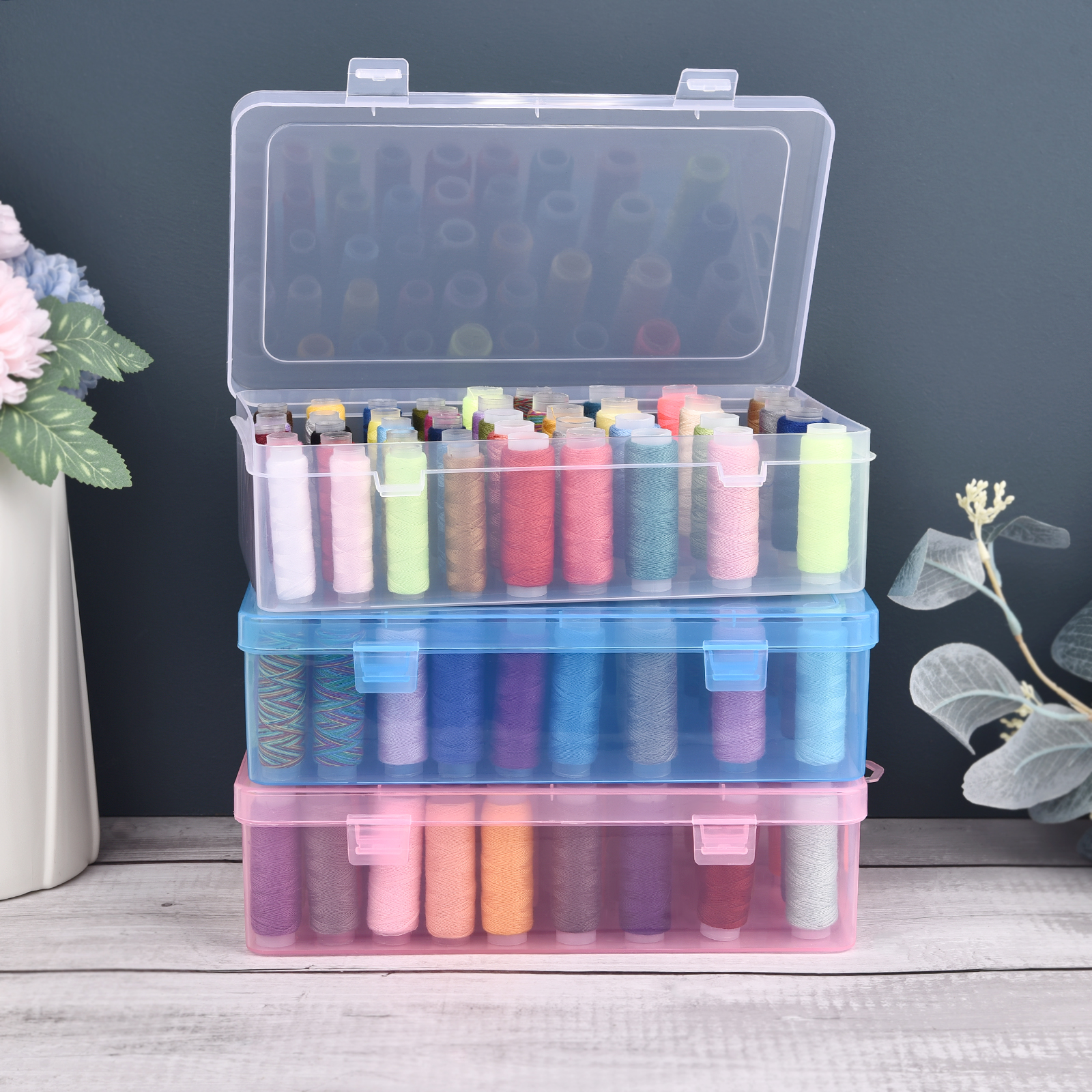 New Sewing Thread Box 42 Piece – Craft Embellishment Storage recenzja i cena