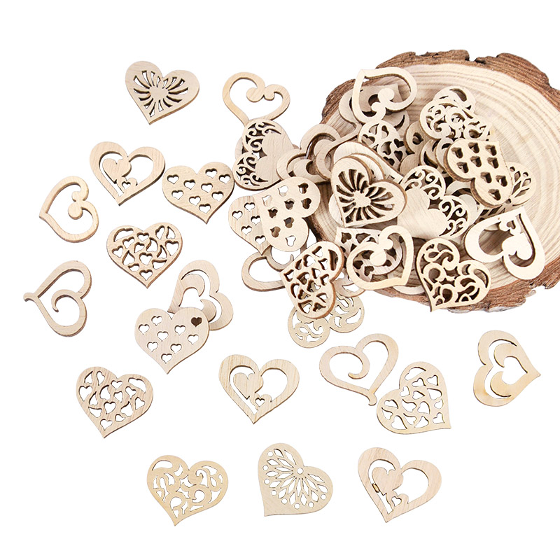 50/100pcs Hollowed Heart Patte – Craft Embellishments recenzja i cena