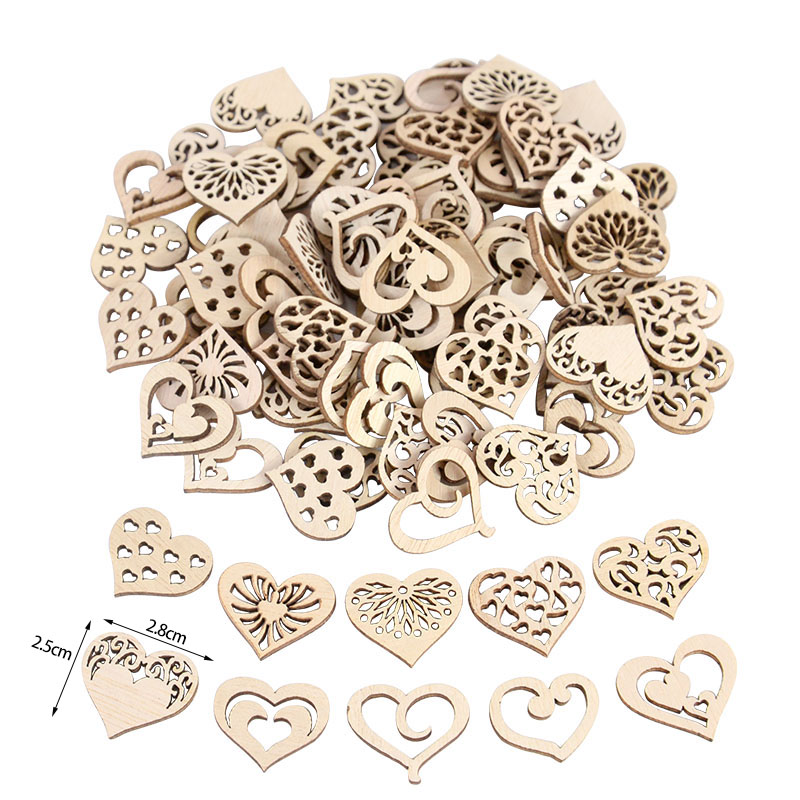 50/100pcs Hollowed Heart Patte – Craft Embellishments recenzja i cena