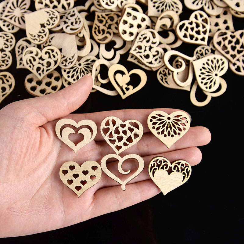 50/100pcs Hollowed Heart Patte – Craft Embellishments recenzja i cena