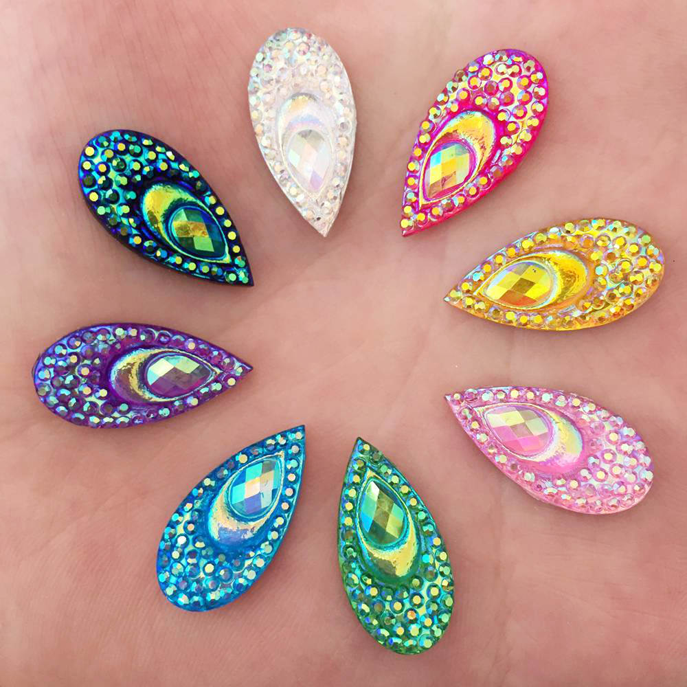 40PCS Resin 10*20mm Teardrop P – Embellishment Glue Craft recenzja i cena