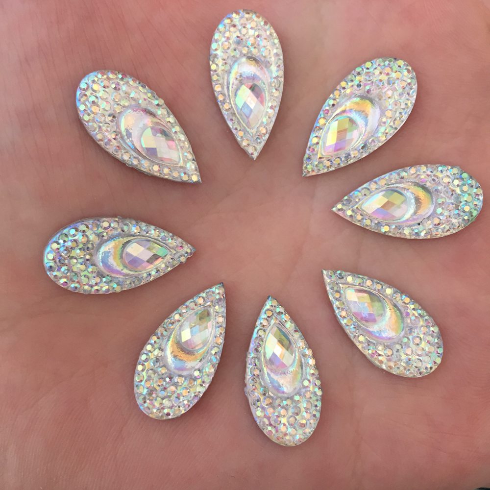 40PCS Resin 10*20mm Teardrop P – Embellishment Glue Craft recenzja i cena