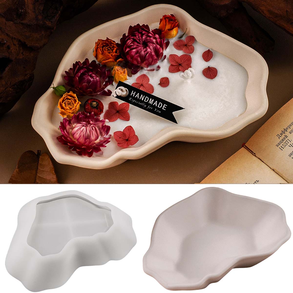 Irregular Candle Bowl Silicone – Craft Embellishment Storage recenzja i cena
