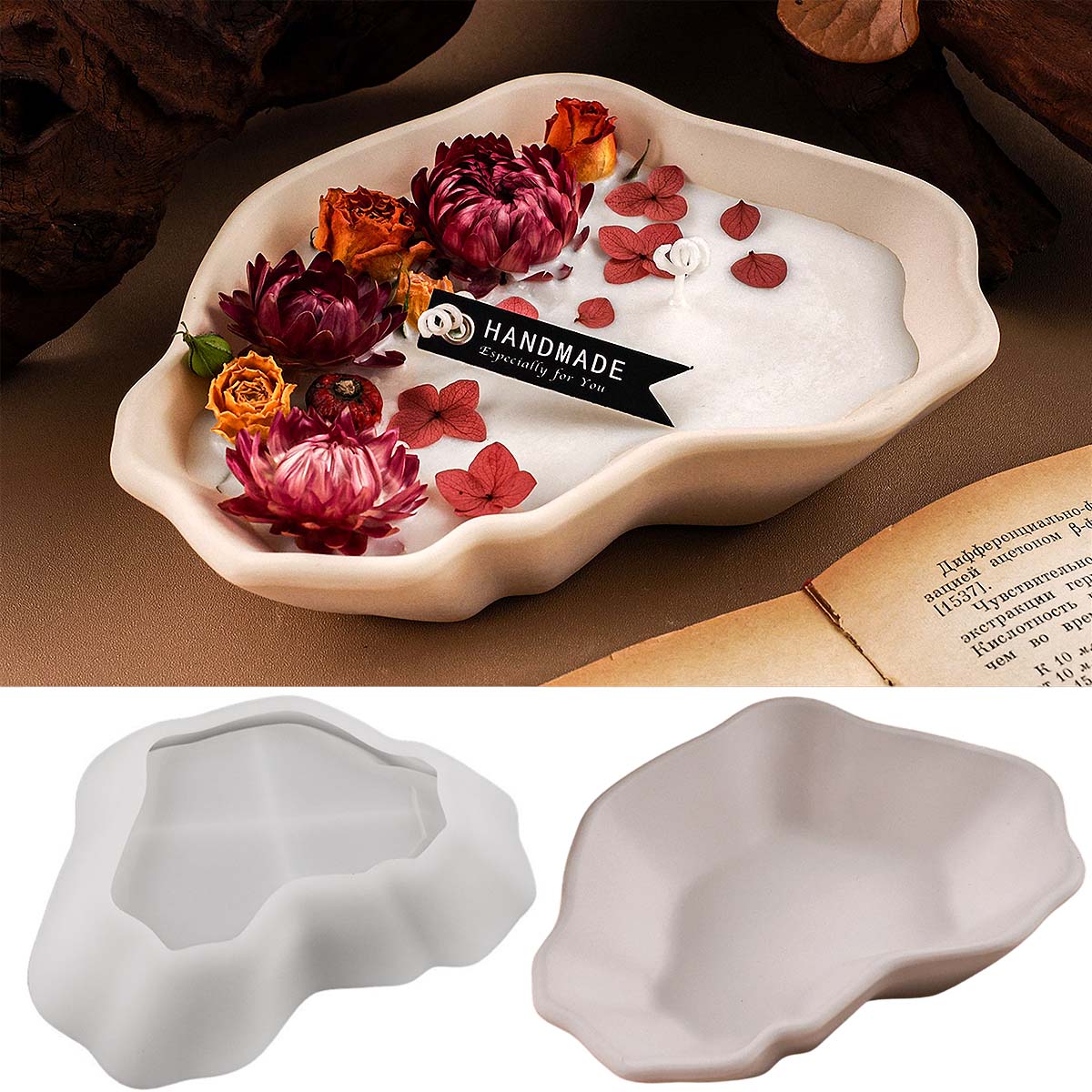 Irregular Candle Bowl Silicone – Craft Embellishment Storage recenzja i cena