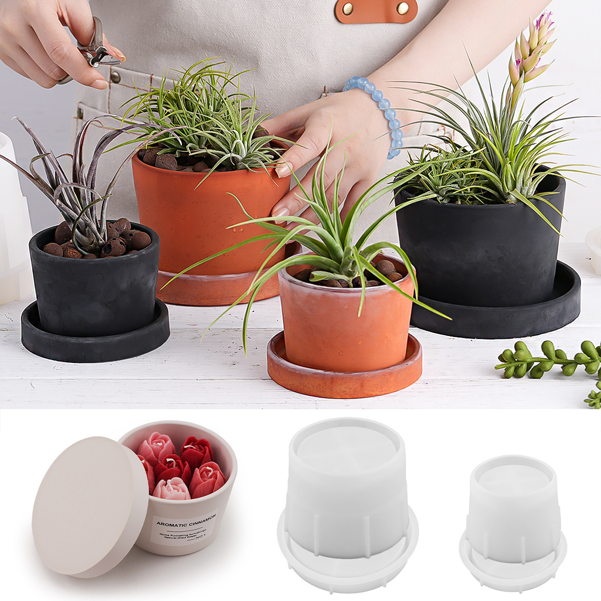 Round Candle Jar Silicone Mold – Craft Embellishment Storage recenzja i cena