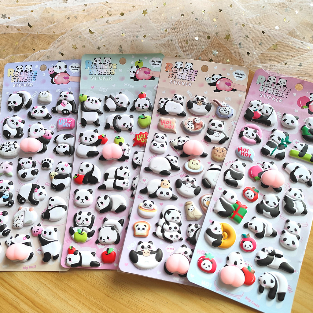 4-Piece Cute Panda Stress Reli – Craft Embellishment World recenzja i cena