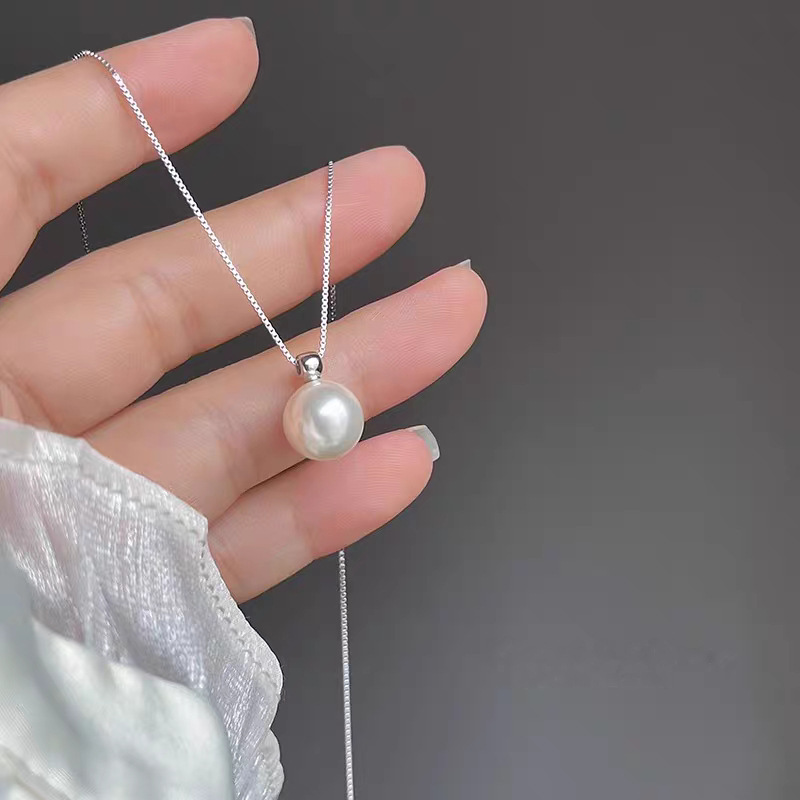 925 Sterling Silver 8mm Pearl  – Pearl Trim Chain recenzja i cena
