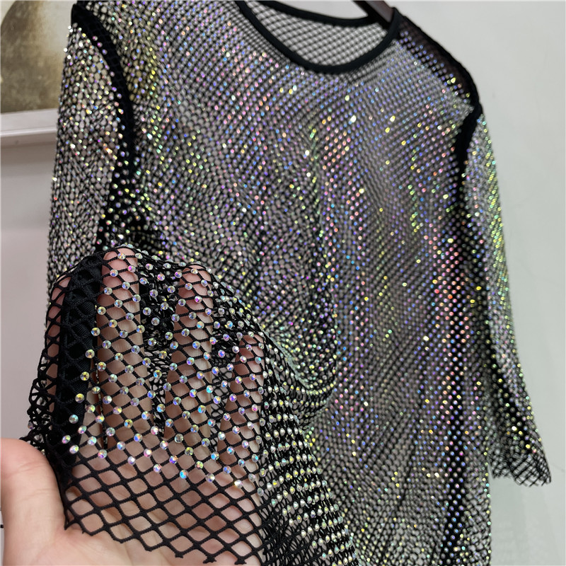ColorShiny Diamonds  Electric  – Crystal Mesh Fabric recenzja i cena