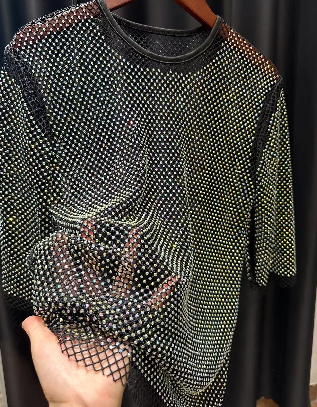 ColorShiny Diamonds  Electric  – Crystal Mesh Fabric recenzja i cena