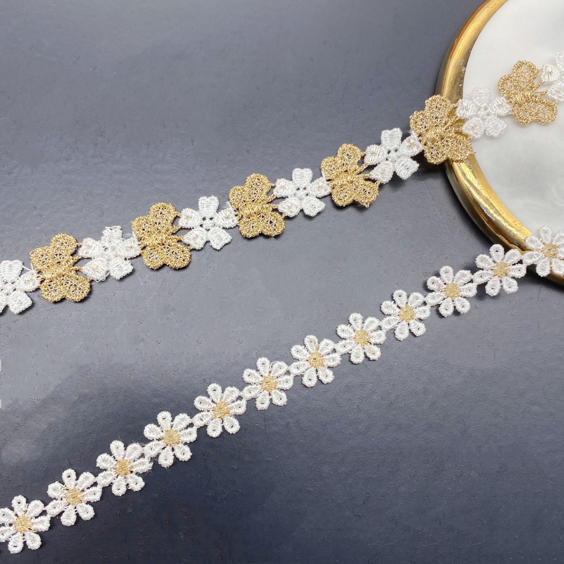 Hollow Embroidery Two-color Sm – Lace Ribbon Trim recenzja i cena