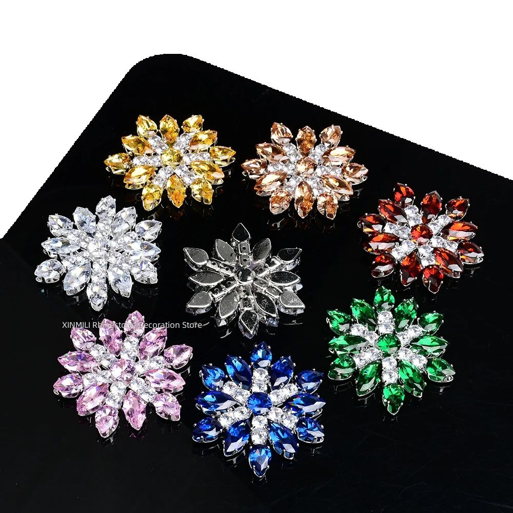 2Pcs Luxury Zircon Crystal Fla – Embellishment Glue Craft recenzja i cena