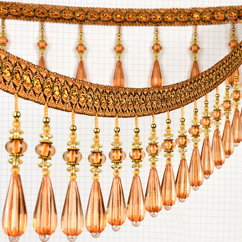 1M Crystal Pendant Tassel Drop – Beaded Trim Fringe recenzja i cena