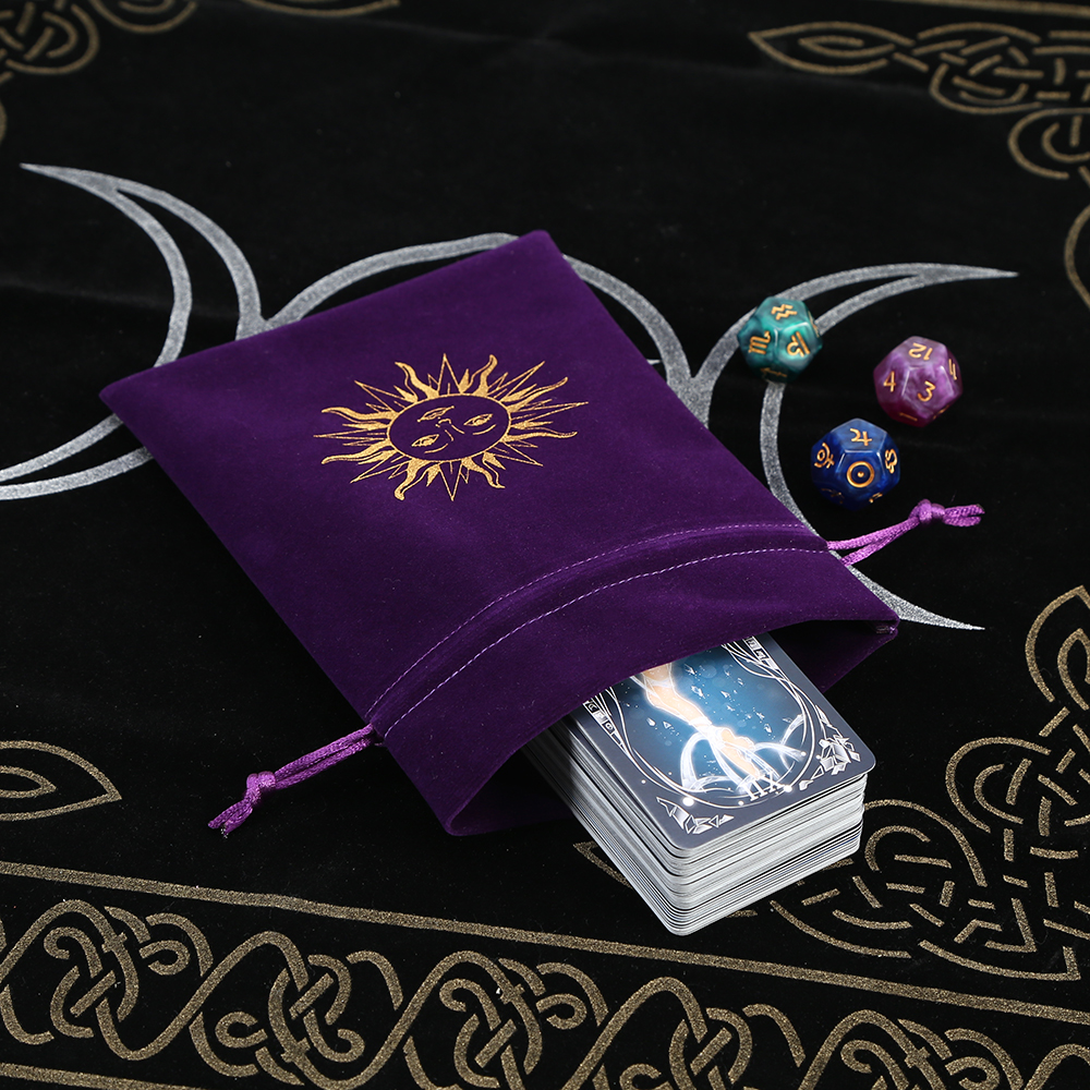 5Pcs Tarot Storage Velvet Bag  – Craft Embellishment Storage recenzja i cena