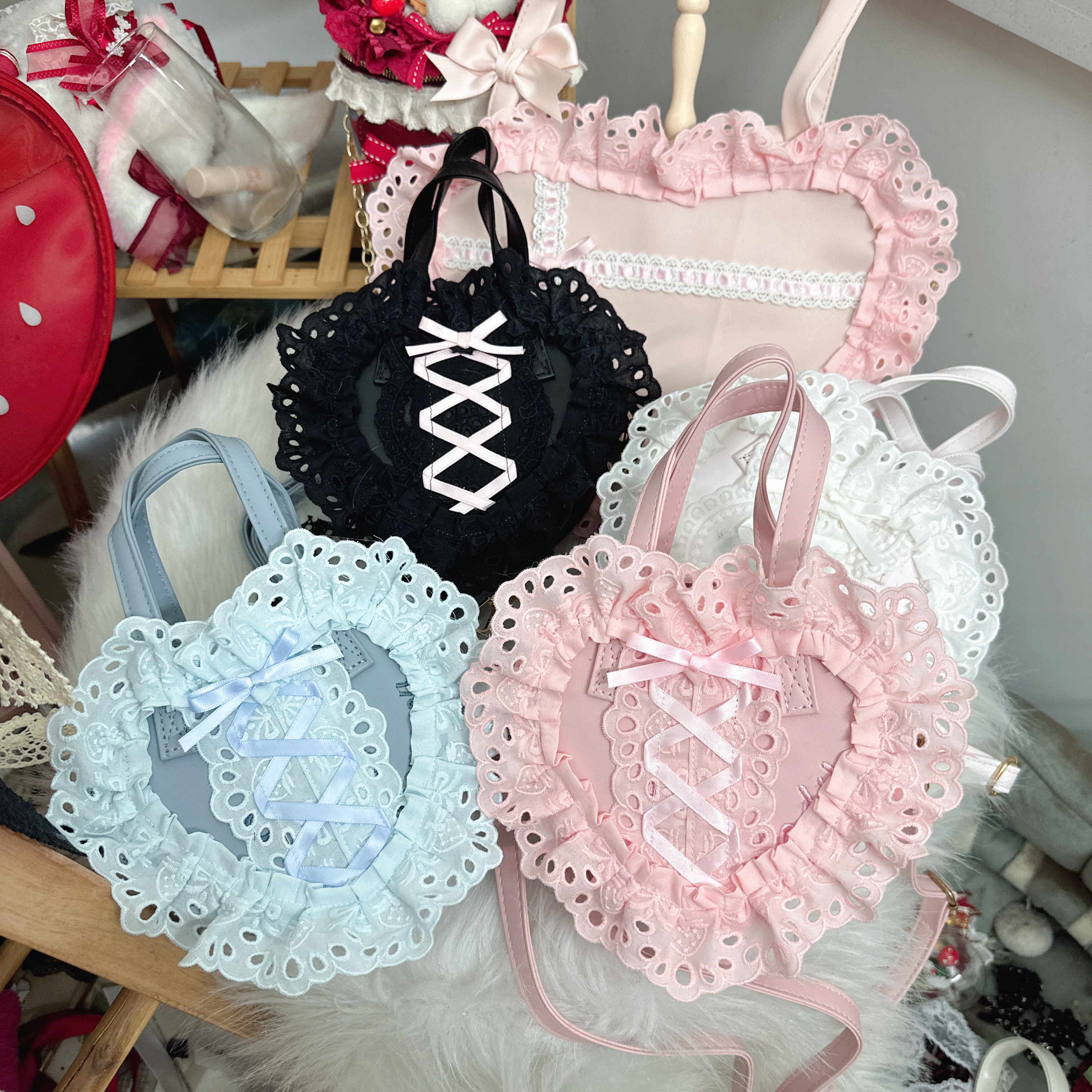 Japanese Daily Out Dating Loli – Lace Ribbon Trim recenzja i cena