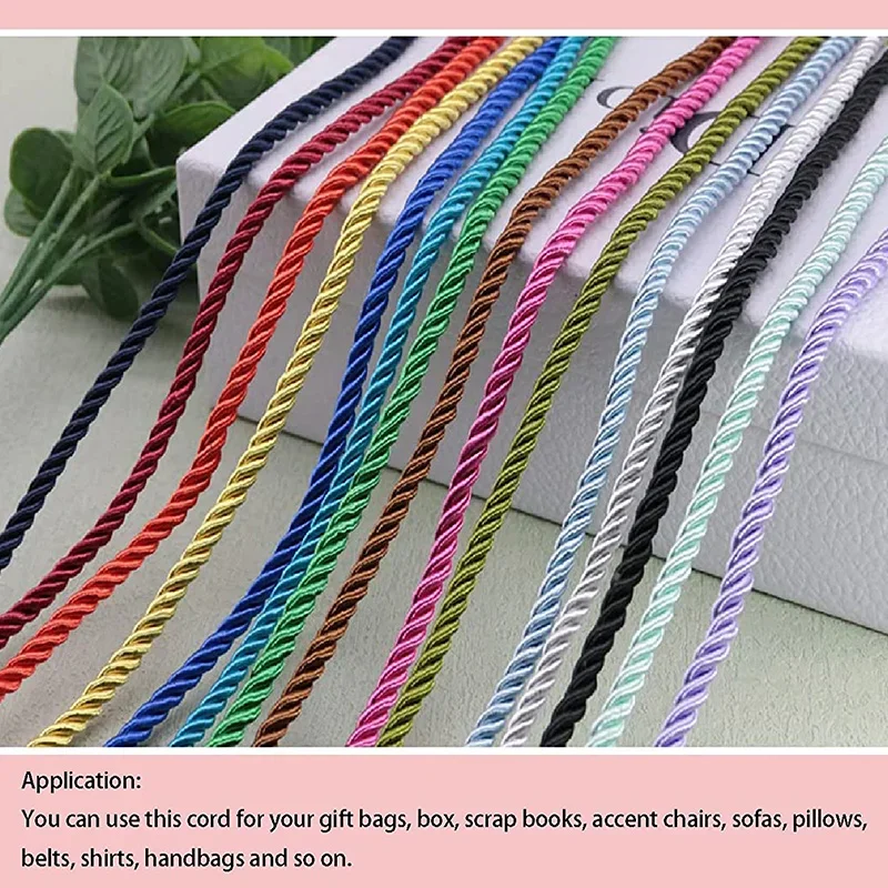5/10M Silk Rope 3-Ply Braided  – Cord Trim Twisted recenzja i cena