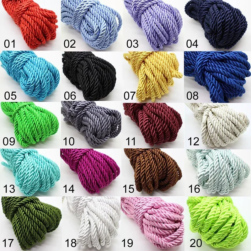 5/10M Silk Rope 3-Ply Braided  – Cord Trim Twisted recenzja i cena