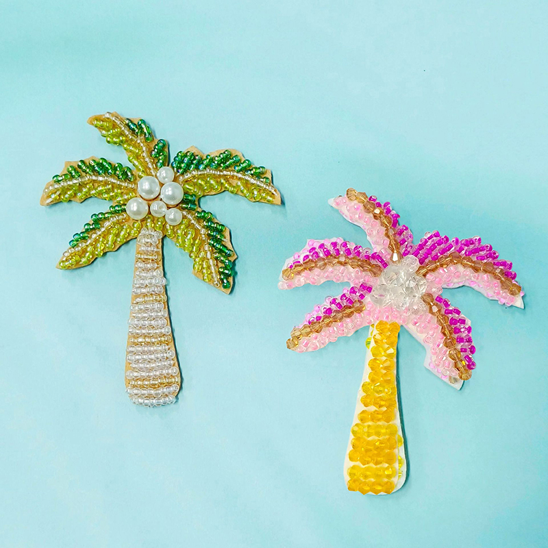 1Pc 3D Coconut Tree Beaded Pat – Craft Embellishments recenzja i cena